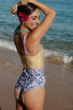 Load image into Gallery viewer, Sunrise Bowie One Piece Ochre-Blue ♲