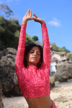 Load image into Gallery viewer, Carioca Crop Rashvest in Hibiscus