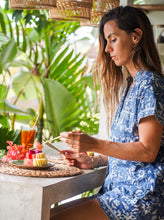 Load image into Gallery viewer, Short Pyjama Set - Indigo Blue