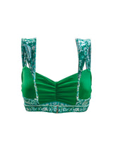 Load image into Gallery viewer, Vintage Bralette Top Emerald ♲
