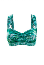 Load image into Gallery viewer, Vintage Bralette Top Emerald ♲

