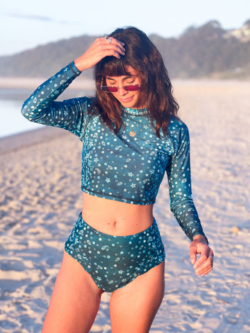 Indigo High Waist Bottom