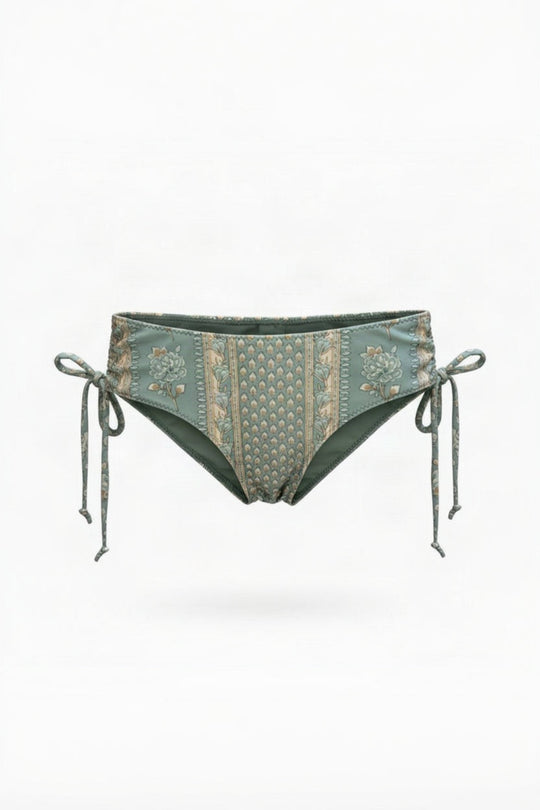 Lila Ruched Low Bottom in Fern
