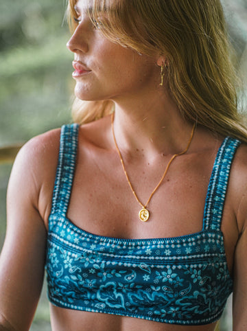 Indigo Bandana Top