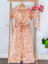 Load image into Gallery viewer, Long Pyjama Set - Coral Peach
